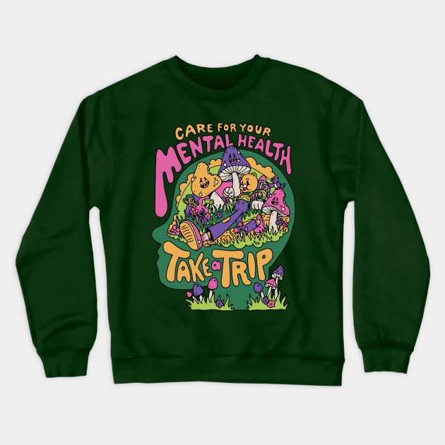 Take a Trip! Crewneck Sweatshirt by Dustin Wyatt Design